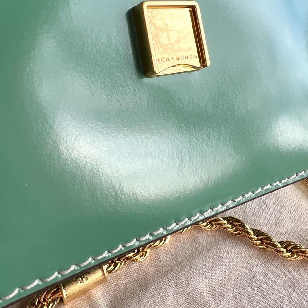 🚫SOLD ON MECARI 🚫NWT Tory Burch Eleanor Spazzolato Shoulder Bag, Card Case… - Picture 10 of 16